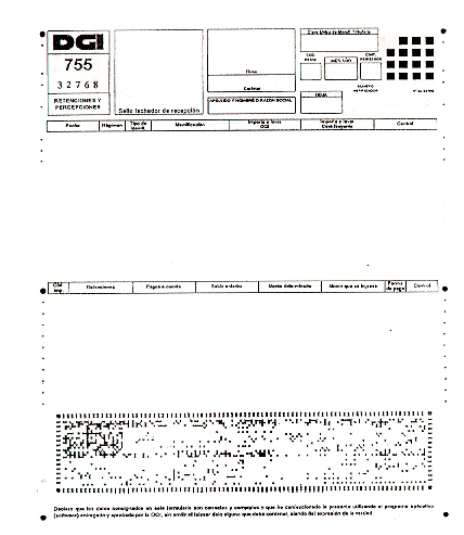Formulario N� 755 DGI
